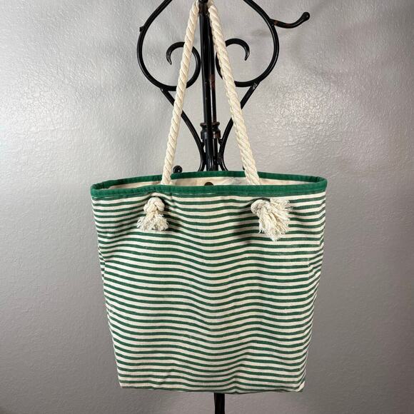 CB STATION Knotted Rope Tote Shoulder Bag Nautical Beach Coastal Summer Cruise - Picture 2 of 9